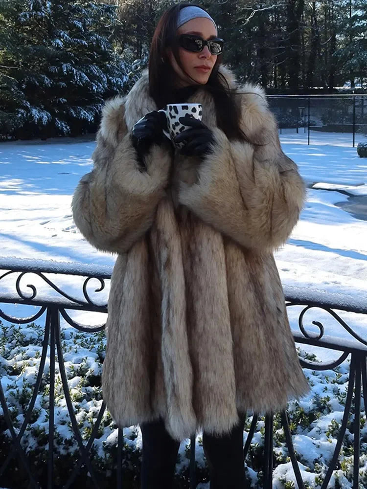 Lyreli™ - Luxe Faux Fur Coat