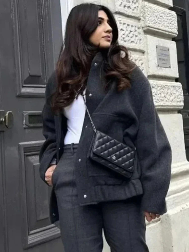 Lyreli™ - Oversized Bomber Jacket