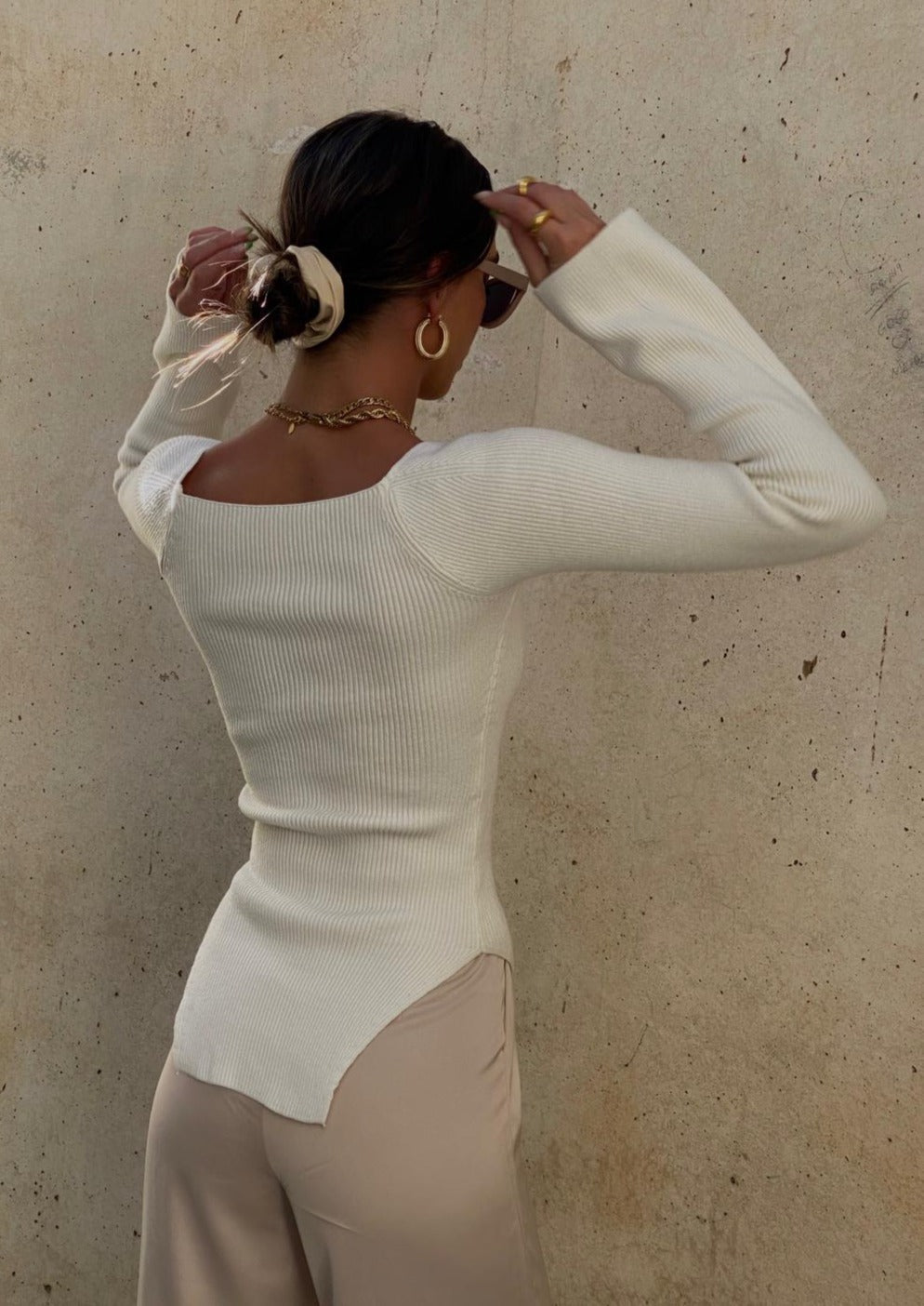 Lyreli™ - Square Neck Bodycon Top