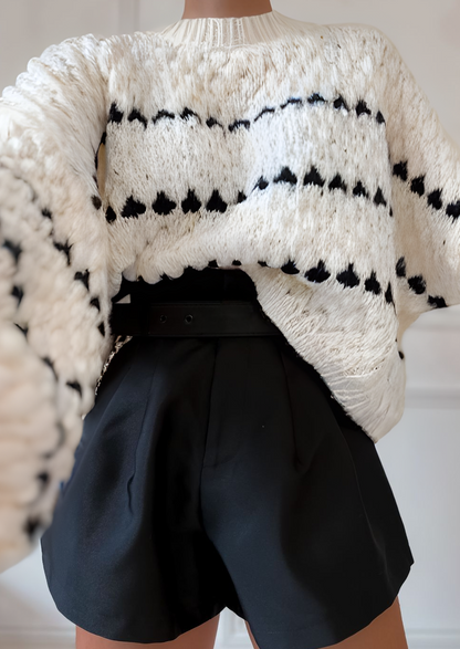 Lyreli™ - Puff Sleeves Pull-Over Sweater