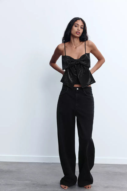 Lyreli™ - Shimmer Stylish Bow Top