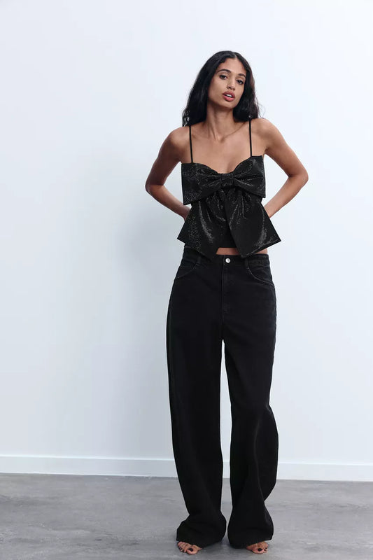Lyreli™ - Shimmer Stylish Bow Top