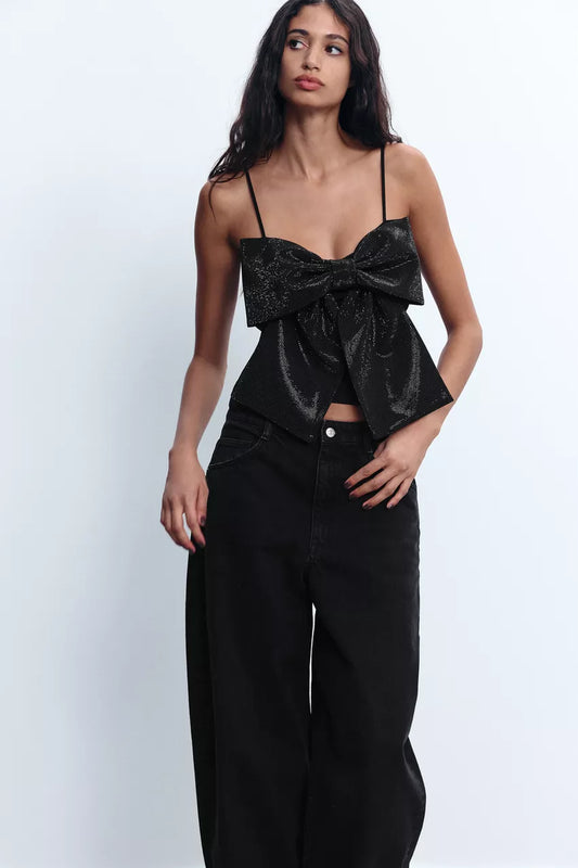 Lyreli™ - Shimmer Stylish Bow Top