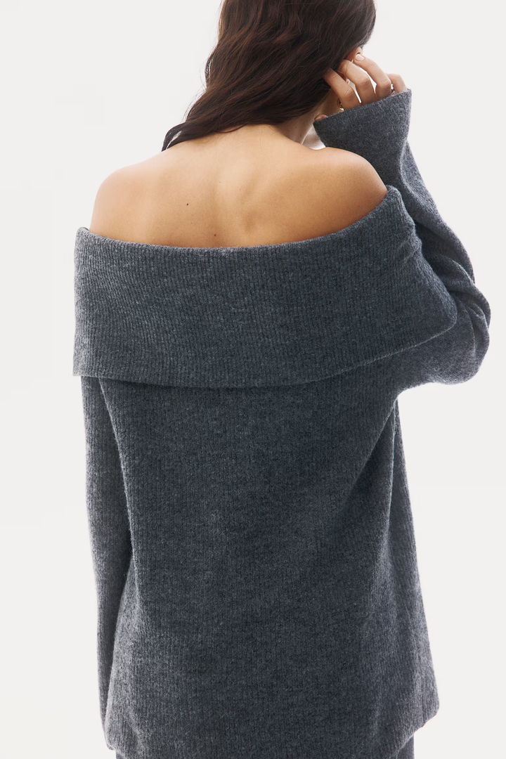 Lyreli™ - Off-Shoulder Layered Knitted Top