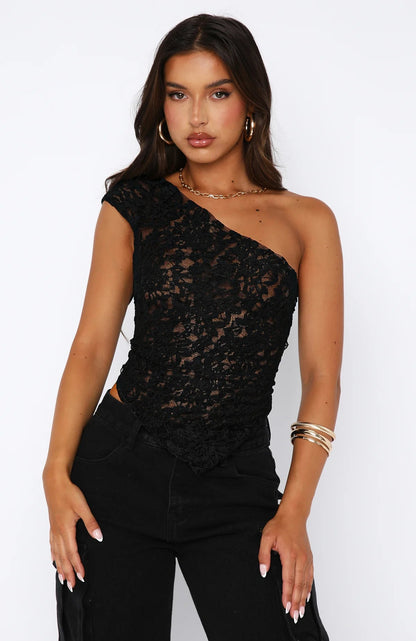 Lyreli™ - Lace Tie-Up Top